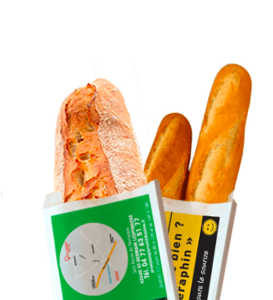 sachet pain publicitaire